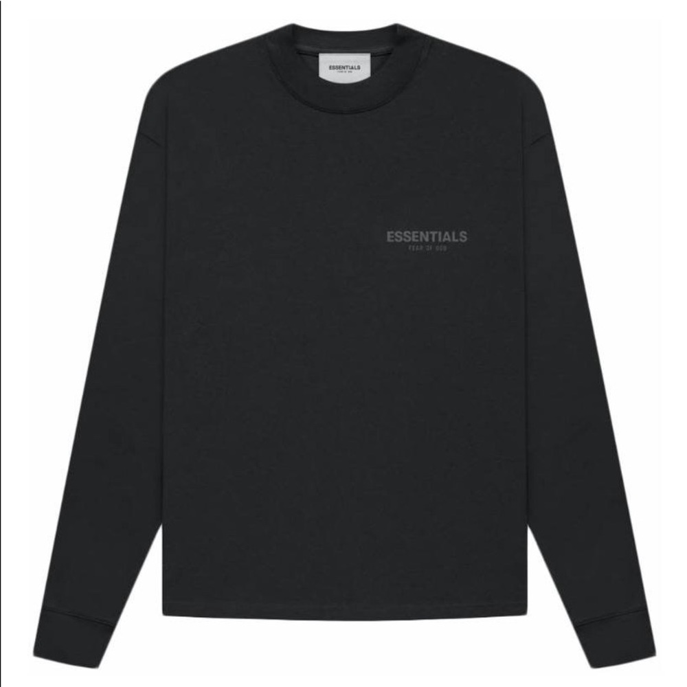 ESSENITAL CORE COLLECTION SIZE MEDIUM LONG SLEEVE BLACK SHIRT